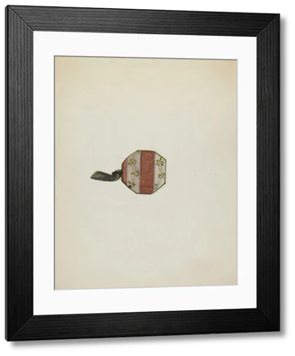Framed Print : Pin Cushion, c. 1936. Creator: Edna C. Rex