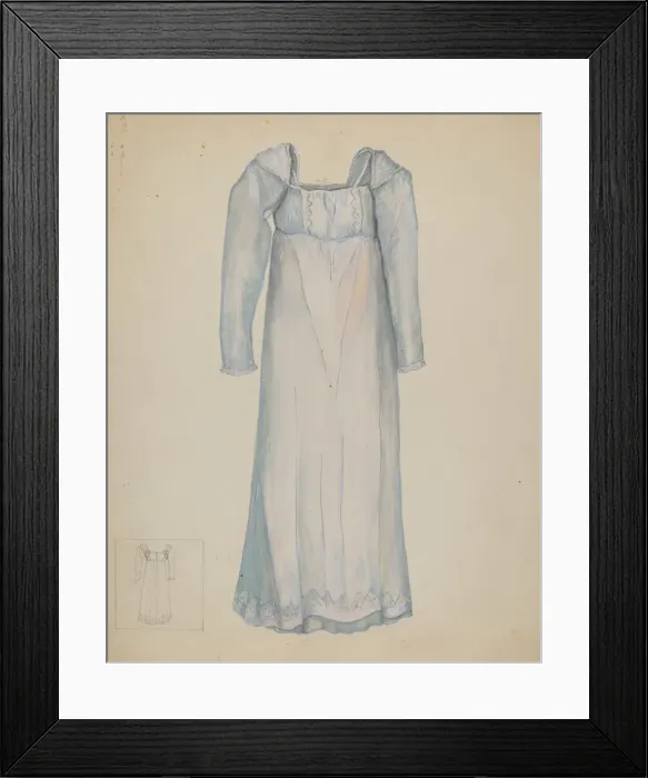 Framed Print : Dress, 1935 / 1942. Creator: Edna C. Rex Framed Print : Dress, 1935 / 1942. Creator: Edna C. Rex