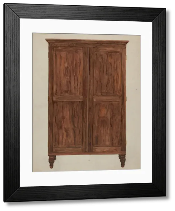 Framed Print : Wardrobe, John Marshall s, c. 1937. Creator: Edna C. Rex Framed Print : Wardrobe, John Marshall s, c. 1937. Creator: Edna C. Rex