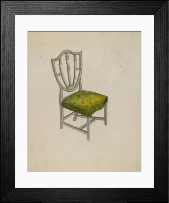 Framed Print : Chair, c. 1936. Creator: Edna C. Rex Framed Print : Chair, c. 1936. Creator: Edna C. Rex