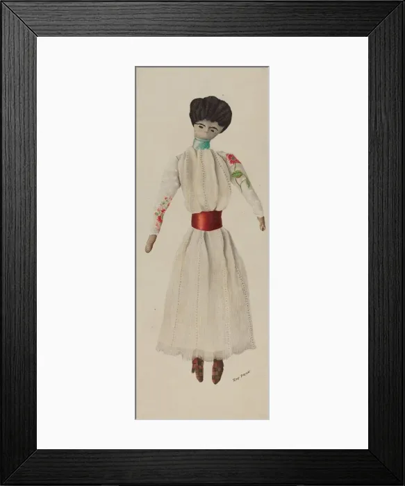 Framed Print : Doll, c. 1938. Creator: Ray Price Framed Print : Doll, c. 1938. Creator: Ray Price