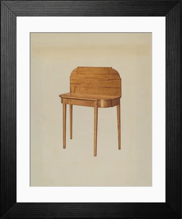 Framed Print : Wall-table, c. 1938. Creator: Michael Riccitelli Framed Print : Wall-table, c. 1938. Creator: Michael Riccitelli