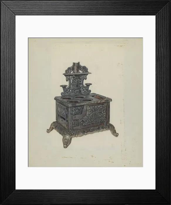Framed Print : Kitchen Range, c. 1940. Creator: David Ramage Framed Print : Kitchen Range, c. 1940. Creator: David Ramage