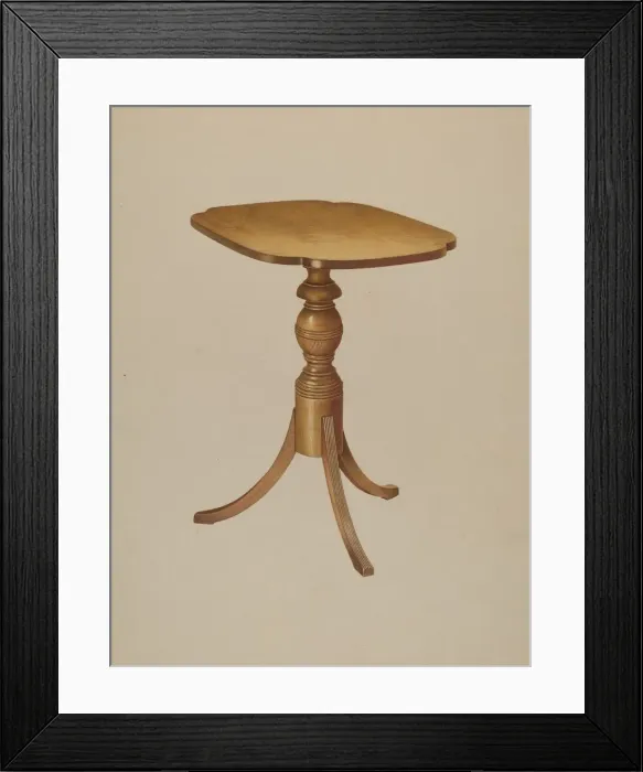 Framed Print : Table, 1935 / 1942. Creator: Michael Riccitelli Framed Print : Table, 1935 / 1942. Creator: Michael Riccitelli