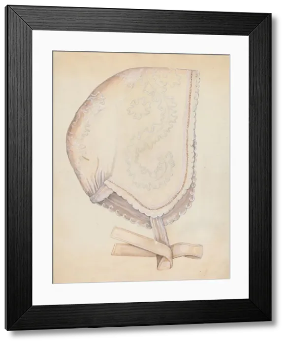 Framed Print : Ladys Cap, c. 1937. Creator: Edna C. Rex Framed Print : Ladys Cap, c. 1937. Creator: Edna C. Rex