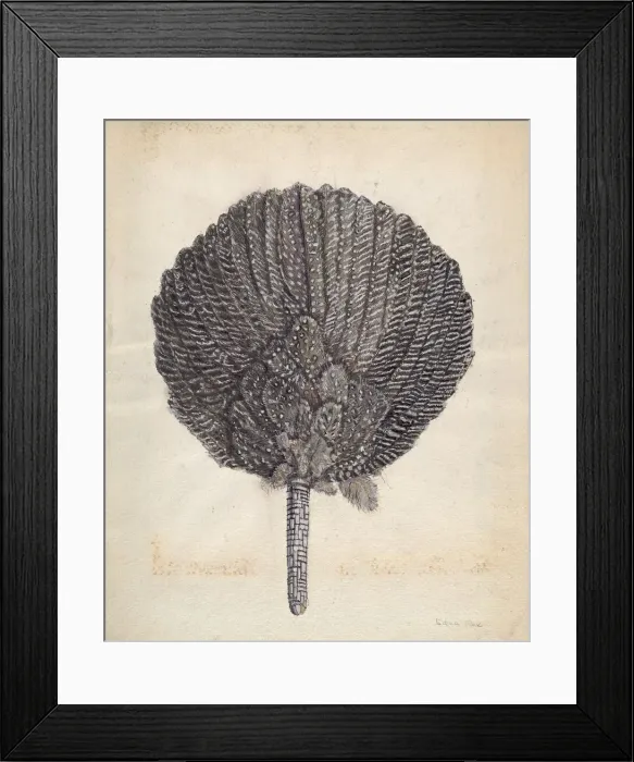 Framed Print : Fan, c. 1938. Creator: Edna C. Rex Framed Print : Fan, c. 1938. Creator: Edna C. Rex