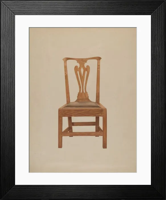 Framed Print : Chair, c. 1938. Creator: Michael Riccitelli Framed Print : Chair, c. 1938. Creator: Michael Riccitelli