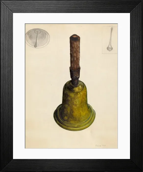 Framed Print : Bell, c. 1937. Creator: Edna C. Rex Framed Print : Bell, c. 1937. Creator: Edna C. Rex