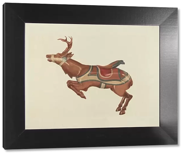 Carousel Reindeer, c. 1939. Creator: Michael Riccitelli