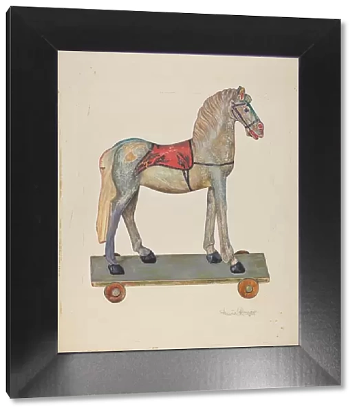 Toy Wooden Horse, 1935  /  1942. Creator: David Ramage