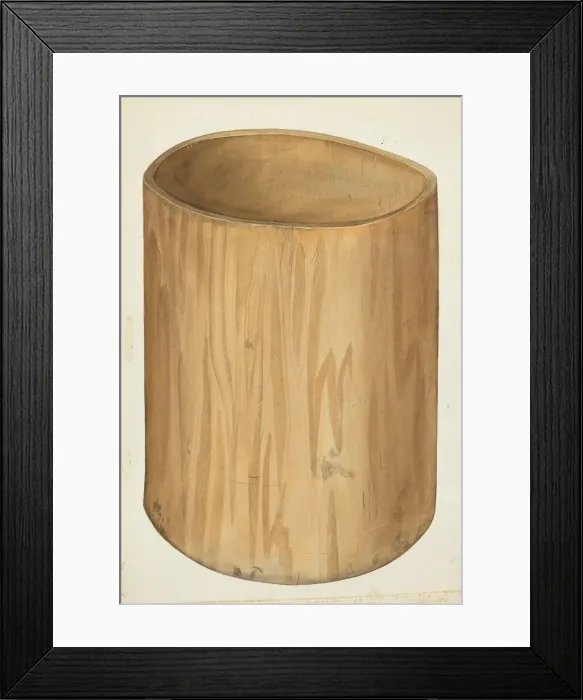 Framed Print : Flour Barrel, 1935 / 1942. Creator: Wilbur M Rice Framed Print : Flour Barrel, 1935 / 1942. Creator: Wilbur M Rice