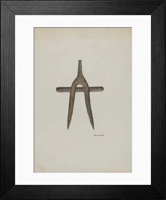 Framed Print : Digging Tool, c. 1939. Creator: Arthur P. Reynolds Framed Print : Digging Tool, c. 1939. Creator: Arthur P. Reynolds