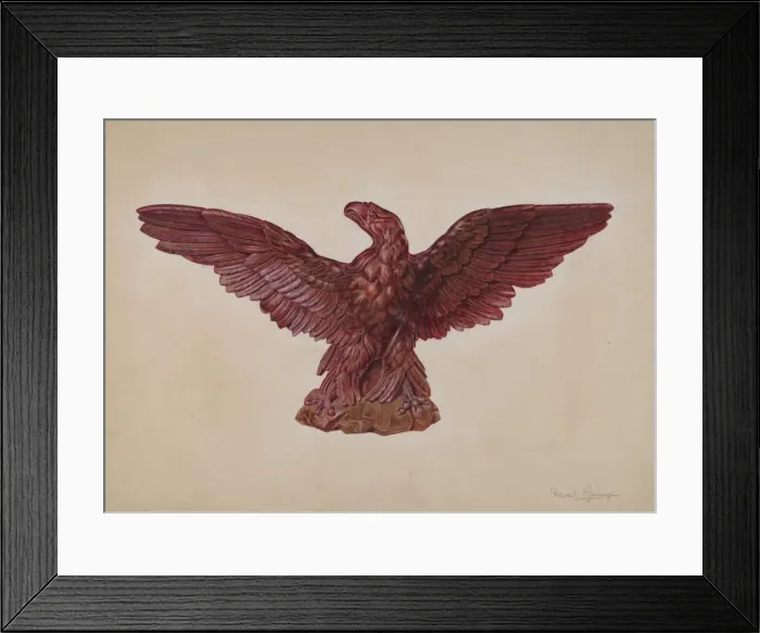 Framed Print : Eagle, c. 1937. Creator: David Ramage Framed Print : Eagle, c. 1937. Creator: David Ramage