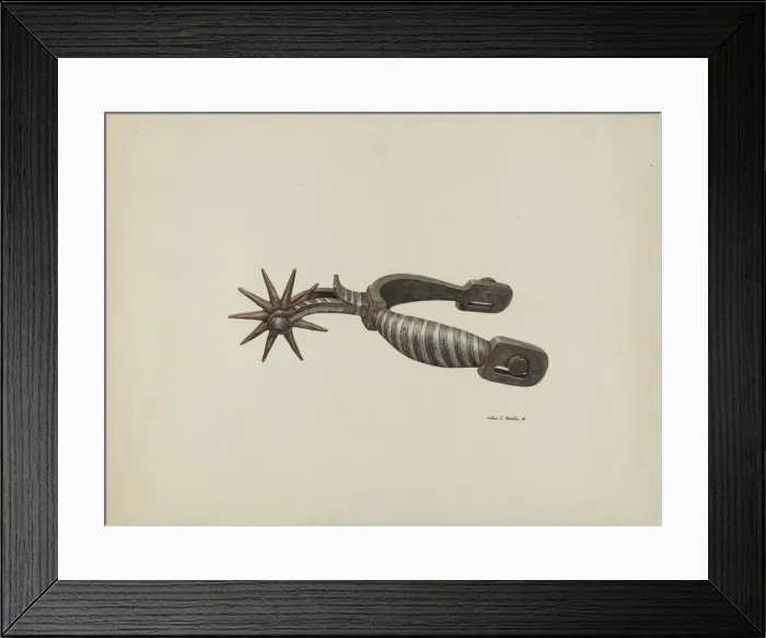 Framed Print : Spur, c. 1939. Creator: Arthur P. Reynolds Framed Print : Spur, c. 1939. Creator: Arthur P. Reynolds