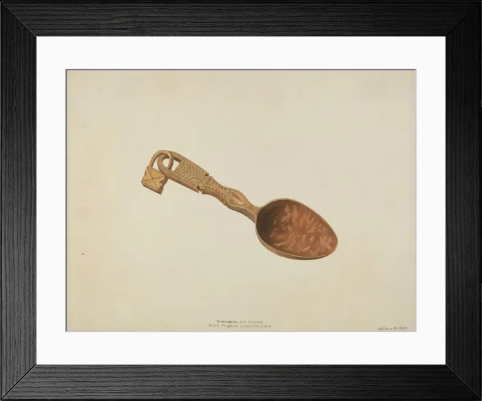 Framed Print : Wooden Spoon, c. 1937. Creator: Wilbur M Rice Framed Print : Wooden Spoon, c. 1937. Creator: Wilbur M Rice