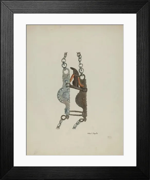 Framed Print : Bit, c. 1940. Creator: Arthur P. Reynolds Framed Print : Bit, c. 1940. Creator: Arthur P. Reynolds