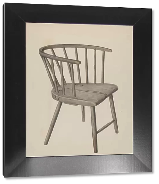 Handmade Arm Chair, c. 1937. Creator: Wilbur M Rice