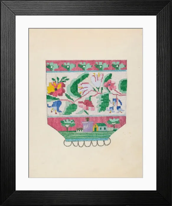 Framed Print : Purse, c. 1937. Creator: Mabel Ritter Framed Print : Purse, c. 1937. Creator: Mabel Ritter