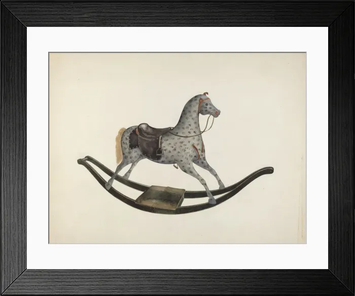Framed Print : Hobby Horse, c. 1941. Creator: Wilbur M Rice
