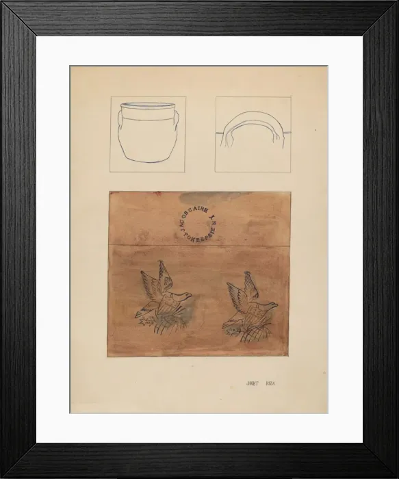 Framed Print : Crock, c. 1937. Creator: Janet Riza Framed Print : Crock, c. 1937. Creator: Janet Riza