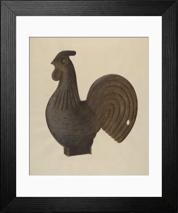 Framed Print : Windmill Counterbalance, c. 1938. Creator: Wilbur M Rice Framed Print : Windmill Counterbalance, c. 1938. Creator: Wilbur M Rice