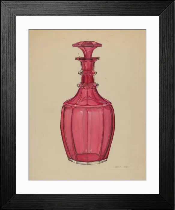 Framed Print : Carafe, c. 1937. Creator: Janet Riza Framed Print : Carafe, c. 1937. Creator: Janet Riza