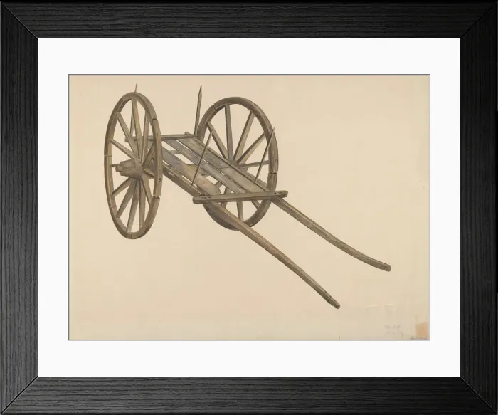 Framed Print : Ox Cart, 1935 / 1942. Creator: Wilbur M Rice Framed Print : Ox Cart, 1935 / 1942. Creator: Wilbur M Rice