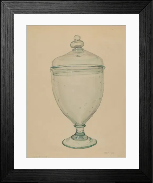 Framed Print : Glass, 1935 / 1942. Creator: Janet Riza Framed Print : Glass, 1935 / 1942. Creator: Janet Riza