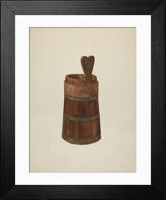 Framed Print : Wooden Noggin, c. 1941. Creator: Wilbur M Rice Framed Print : Wooden Noggin, c. 1941. Creator: Wilbur M Rice