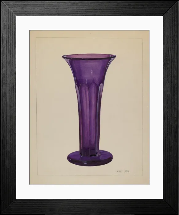 Framed Print : Vase, c. 1937. Creator: Janet Riza Framed Print : Vase, c. 1937. Creator: Janet Riza