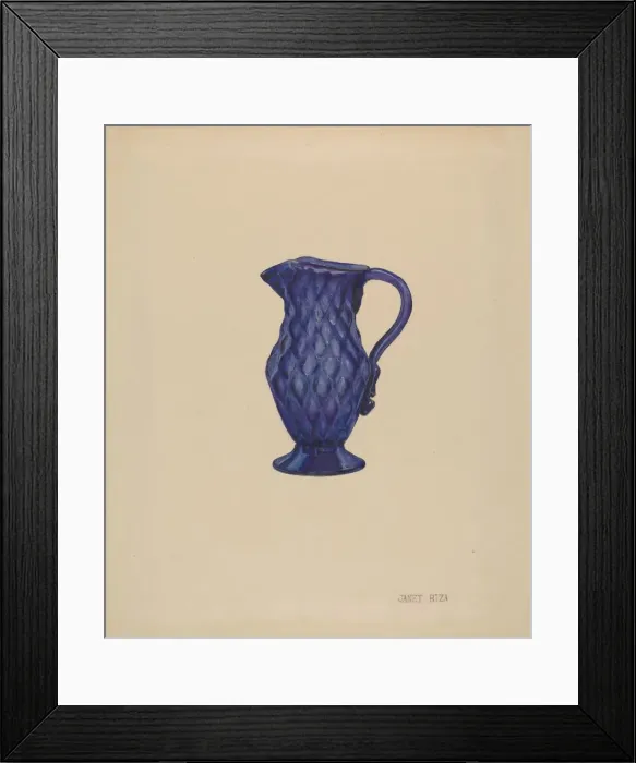 Framed Print : Cream Pitcher, 1936. Creator: Janet Riza Framed Print : Cream Pitcher, 1936. Creator: Janet Riza