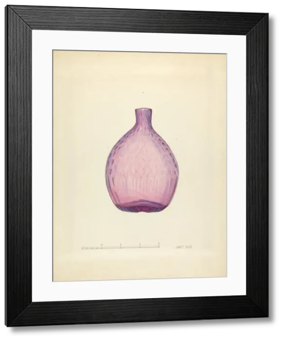 Framed Print : Toilet or Perfume Bottle, c. 1940. Creator: Janet Riza Framed Print : Toilet or Perfume Bottle, c. 1940. Creator: Janet Riza