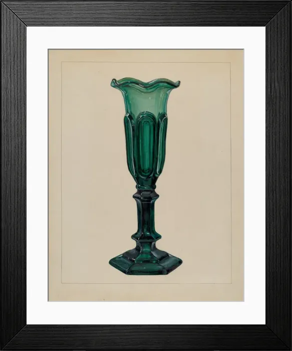 Framed Print : Vase, c. 1940. Creator: Janet Riza Framed Print : Vase, c. 1940. Creator: Janet Riza