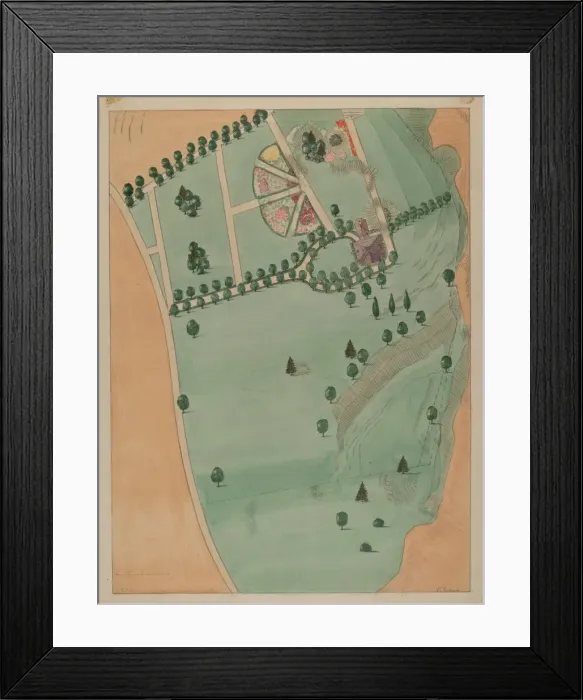 Framed Print : Eliza B. Jumel Estate, c. 1936. Creator: Virginia Richards Framed Print : Eliza B. Jumel Estate, c. 1936. Creator: Virginia Richards