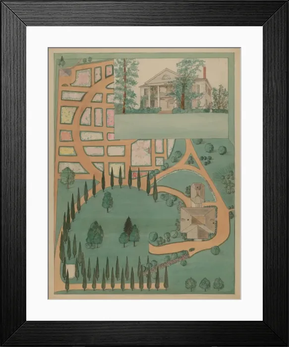 Framed Print : Jumel Mansion, c. 1936. Creator: Virginia Richards Framed Print : Jumel Mansion, c. 1936. Creator: Virginia Richards