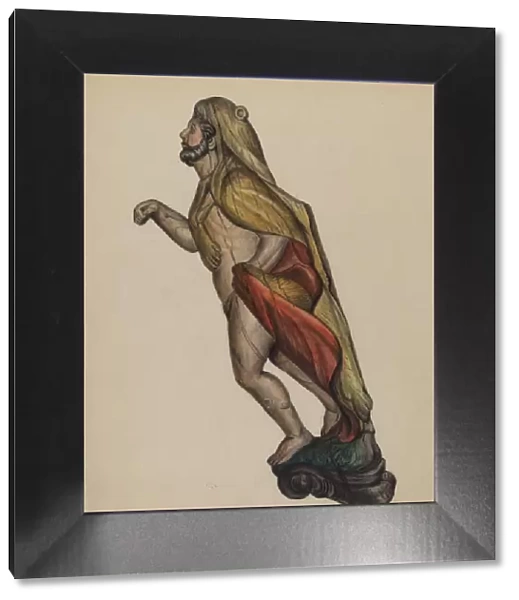 Figurehead: Hercules, c. 1937. Creator: Virginia Richards