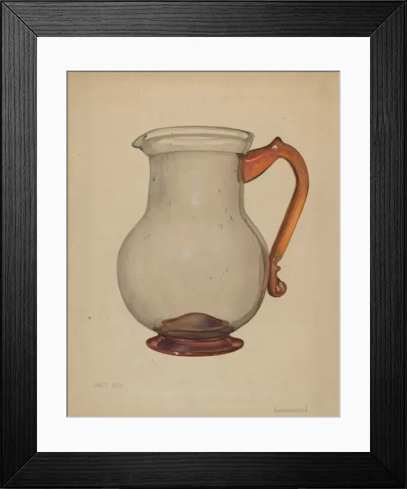 Framed Print : Pitcher, c. 1936. Creator: Janet Riza Framed Print : Pitcher, c. 1936. Creator: Janet Riza
