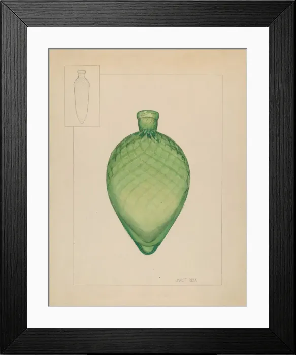 Framed Print : Flask, 1935 / 1942. Creator: Janet Riza Framed Print : Flask, 1935 / 1942. Creator: Janet Riza