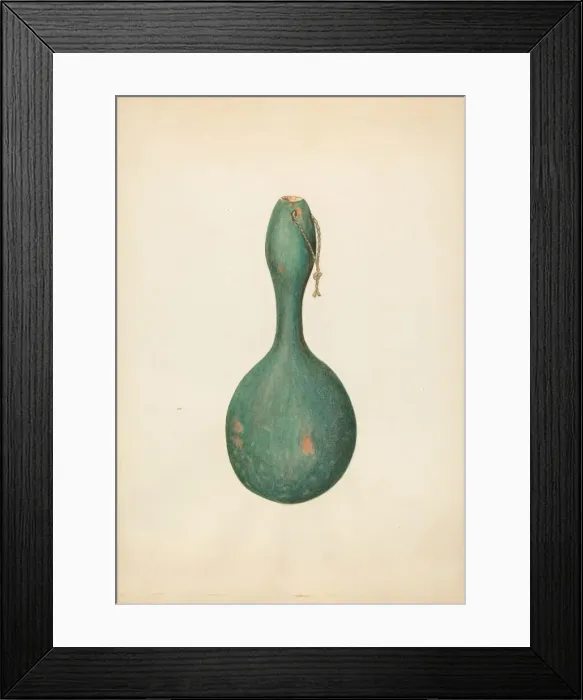 Framed Print : Gourd Bottle, c. 1938. Creator: Sydney Roberts Framed Print : Gourd Bottle, c. 1938. Creator: Sydney Roberts