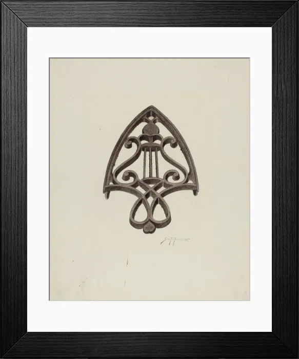 Framed Print : Trivet, c. 1941. Creator: Sydney Roberts Framed Print : Trivet, c. 1941. Creator: Sydney Roberts