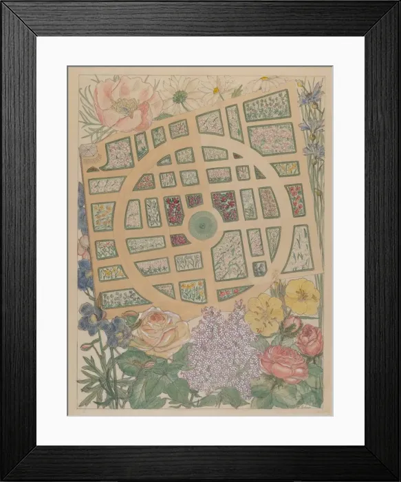 Framed Print : Madame Jumels Garden, c. 1936. Creator: Virginia Richards Framed Print : Madame Jumels Garden, c. 1936. Creator: Virginia Richards