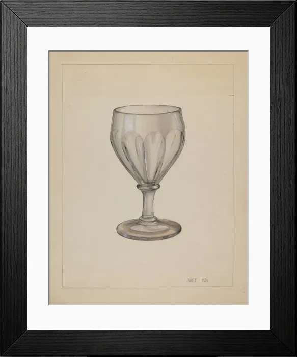 Framed Print : Goblet, c. 1936. Creator: Janet Riza Framed Print : Goblet, c. 1936. Creator: Janet Riza