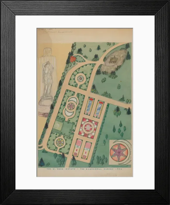 Framed Print : M. Ward Estate, c. 1936. Creator: Virginia Richards Framed Print : M. Ward Estate, c. 1936. Creator: Virginia Richards