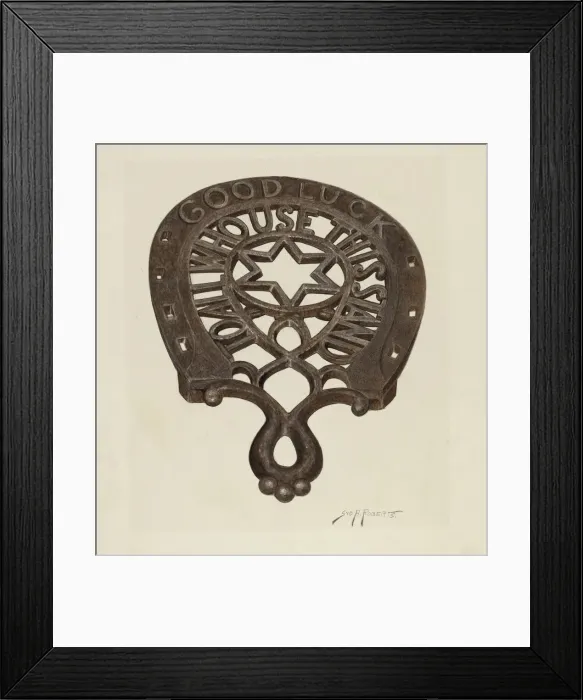 Framed Print : Trivet, c. 1942. Creator: Sydney Roberts Framed Print : Trivet, c. 1942. Creator: Sydney Roberts