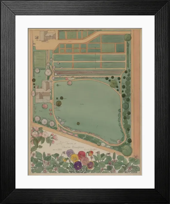 Framed Print : Stoughton Estate, c. 1936. Creator: Virginia Richards Framed Print : Stoughton Estate, c. 1936. Creator: Virginia Richards