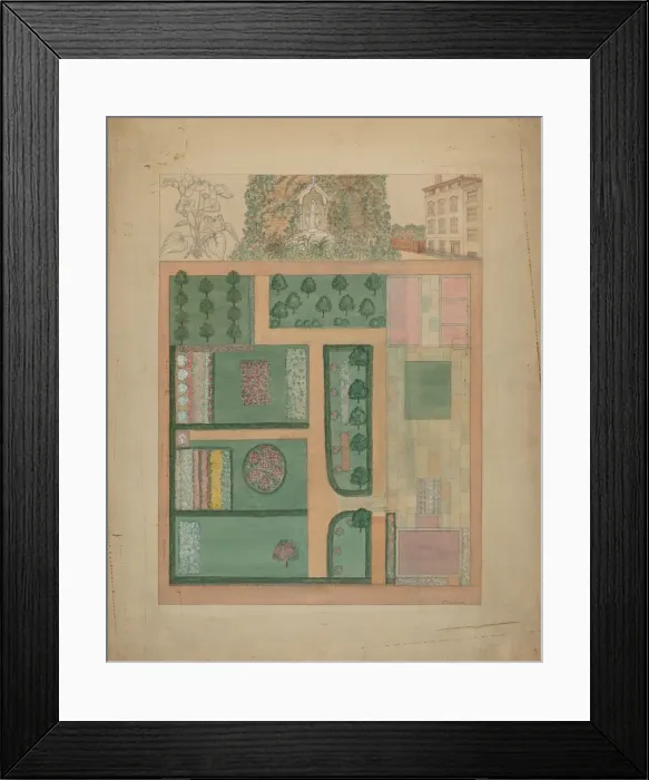 Framed Print : Parmentier Grounds, c. 1936. Creator: Virginia Richards Framed Print : Parmentier Grounds, c. 1936. Creator: Virginia Richards