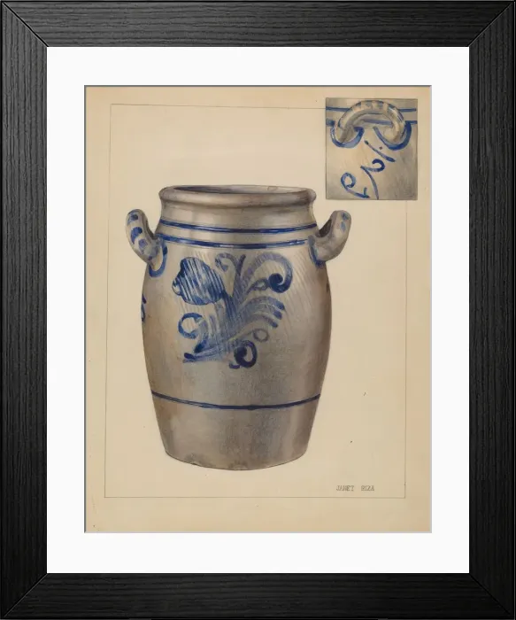 Framed Print : Jar, c. 1937. Creator: Janet Riza Framed Print : Jar, c. 1937. Creator: Janet Riza