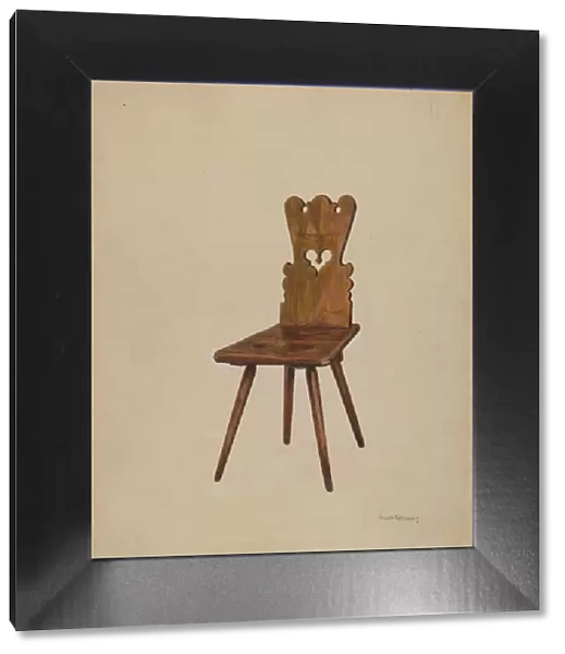 Side Chair, 1936. Creator: Joseph Rothenberg