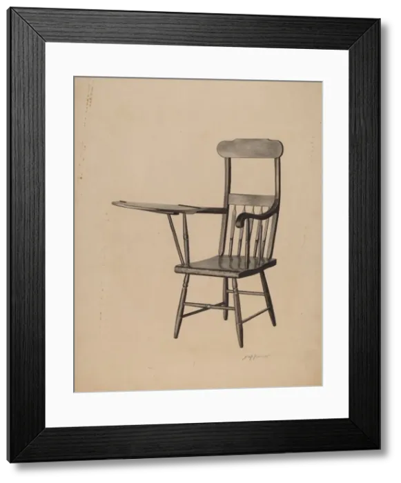 Framed Print : Study Chair, c. 1941. Creator: Sydney Roberts