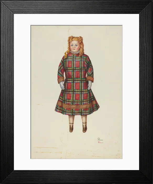 Framed Print : Doll - Florence, c. 1941. Creators: Josephine C. Romano, Hal Blakeley Framed Print : Doll - Florence, c. 1941. Creators: Josephine C. Romano, Hal Blakeley